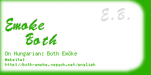 emoke both business card